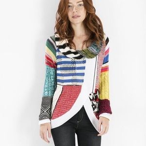 Unique Desigual Multi-colored Cardigan